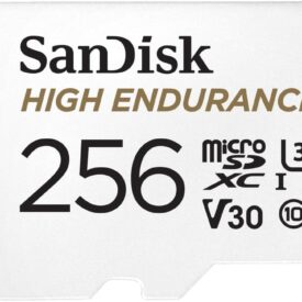 SanDisk 256GB High Endurance Video microSDXC Card with Adapter – For Dash Cam, GoPro, Insta360 & OEM PDR Dash Cameras