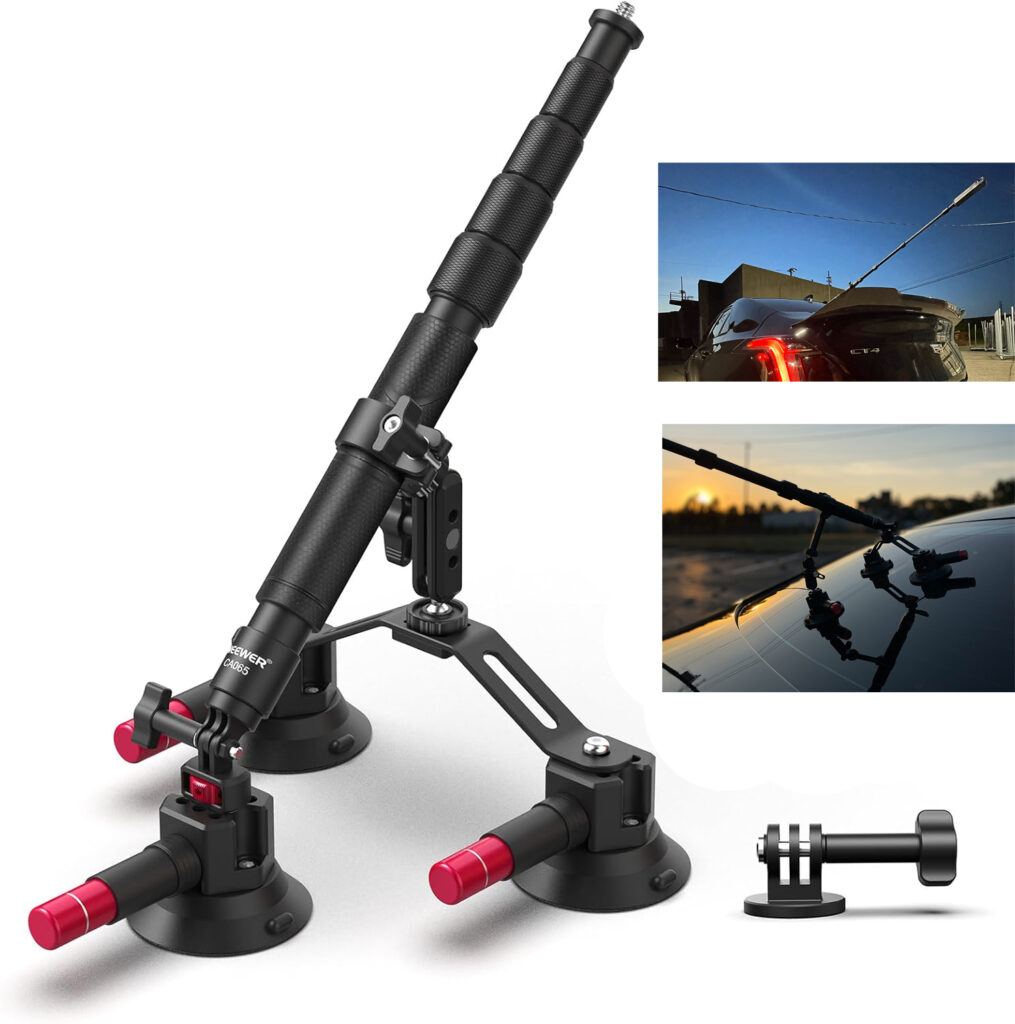 triple suction cup car mount