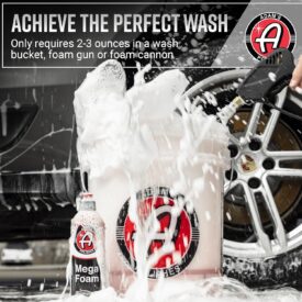 Adam’s Mega Foam Car Wash Soap (Gallon) – Ultra Foaming, pH Neutral Car Shampoo for Safe, Scratch-Free Washes