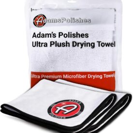 Adam’s Ultra Plush Drying Towel 2 Pack – Ultra-Soft, Scratch-Free Microfiber Car Drying Towels